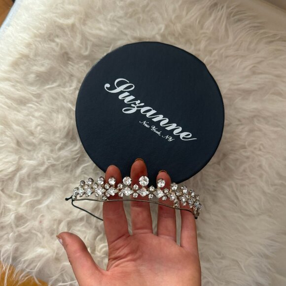 Suzanne New York Crystal Bridal Tiara with Original Box Stunning Suzanne New Yor main image 4